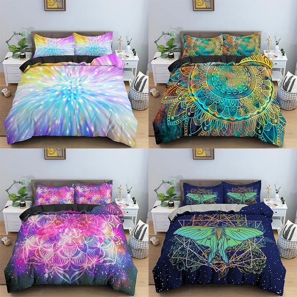 

bedding sets 3d abstract set mandala duvet cover quilt  king bed linens comforter