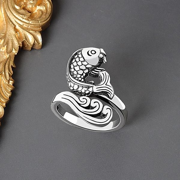 

qjnz simple three-dimensional silver wool peacock ring women's living make old band rings jewelry hook wool with thread artifact jewelr