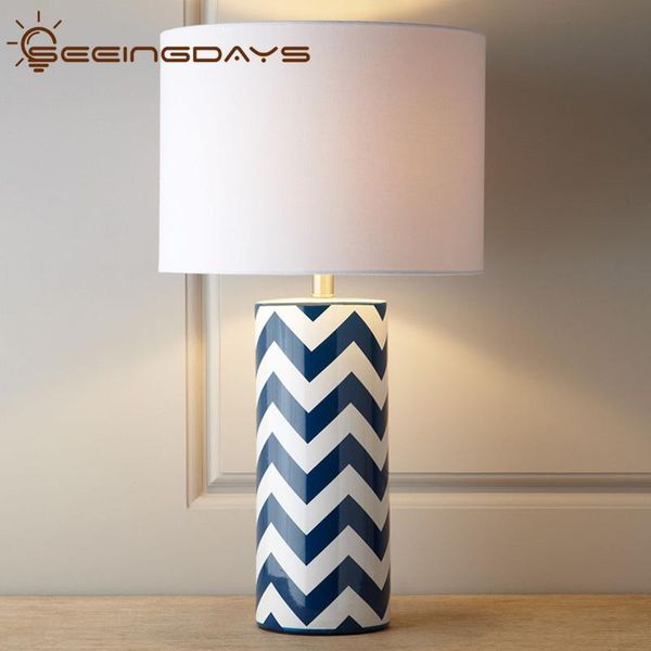 

table lamps 36x68cm creative cool mediterranean lamp blue simple modern bedroom bedside warm light