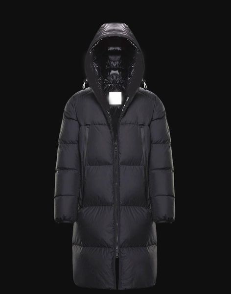 

men's down & parkas 2021 winter m long extended jacket women's and men`s thickened female couple coat, Black