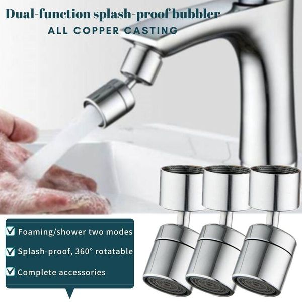 

other faucets, showers & accs 360-degree rotating faucet aerator adjustable dual-mode diffuser bathroom vanity kitchen (complete accessories