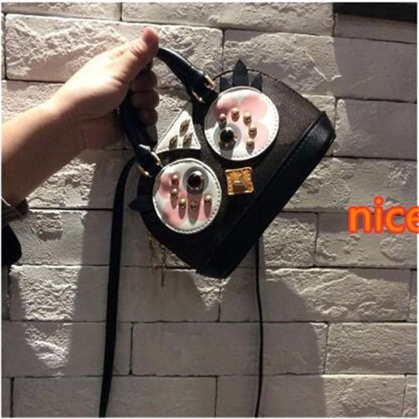 

new love bird women shell handbags designer shoulder bag 61708 purse, Red;black