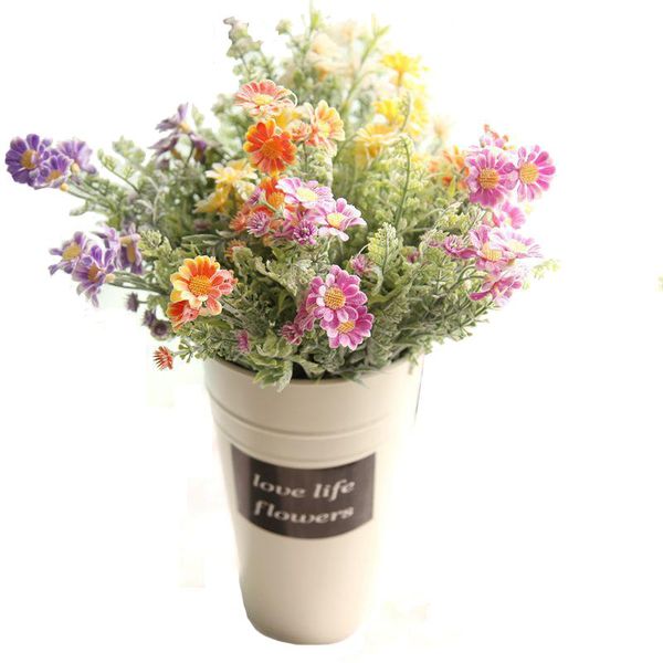 

artificial chrysanthemum flowers fake simulation plant for home living room table decoration wedding bridal floral decor decorative & wreath