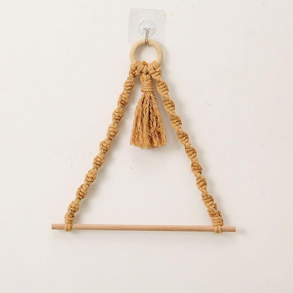 

towel racks apricot cotton rope hand-woven paper rack decor wall decoration