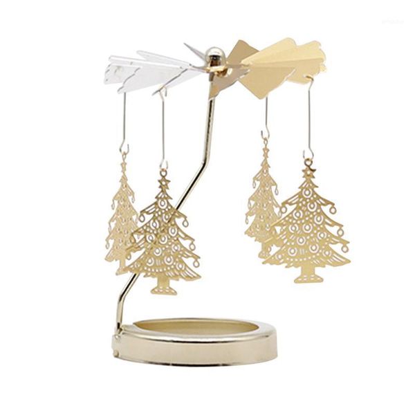 

christmas decorations party year ornaments home decor tea light rotation candlestick holiday living room festival bedside