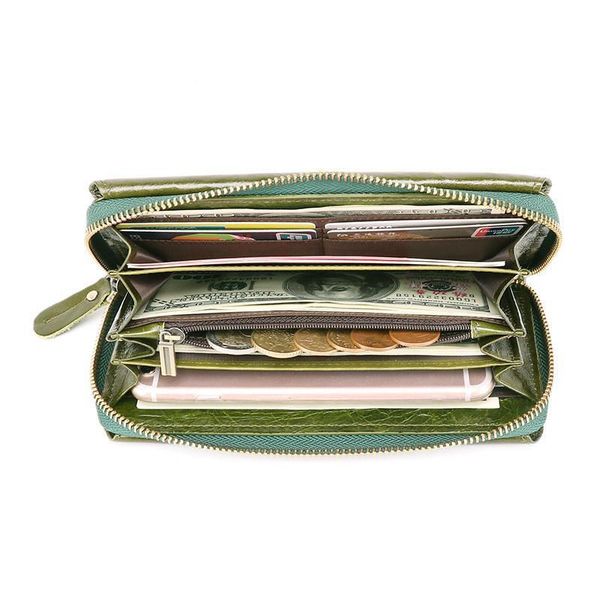 

female coin purses genuine leather womens wallet long hasp zipper 797 ladies clutch bag purse, Red;black