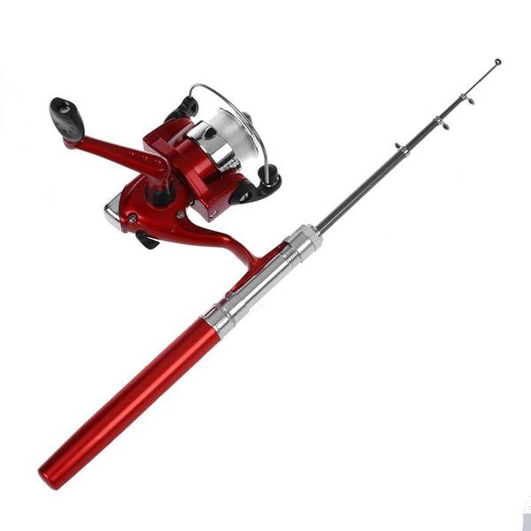 

boat fishing rods rod pen shape portable 1m + reel spool thread starter