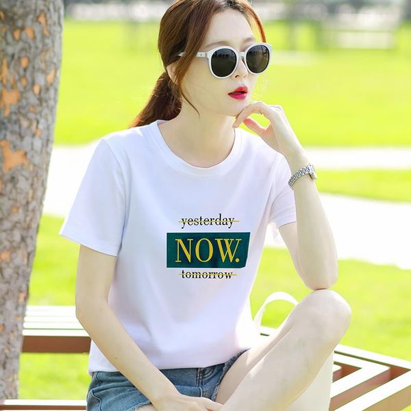 

women's t-shirt summer 2021 mint short sleeve t shirt women garment, White