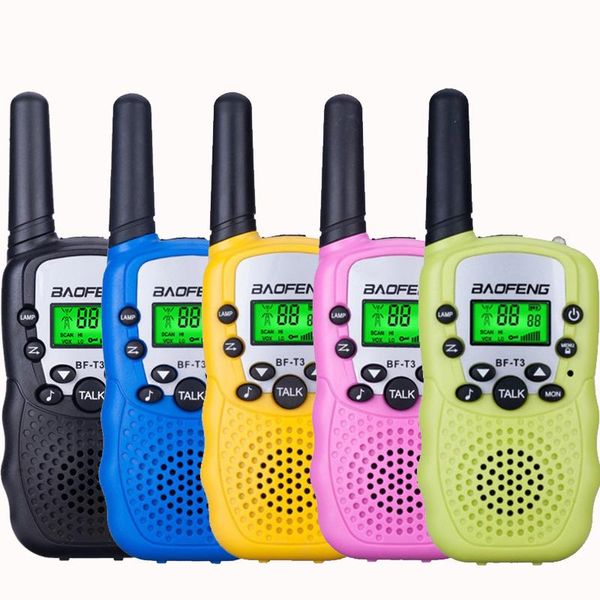

walkie talkie baofeng bf t3 kids 2pcs comunicador distanza radio per bambini 100-800m walkie-talkie regalo di natale complean