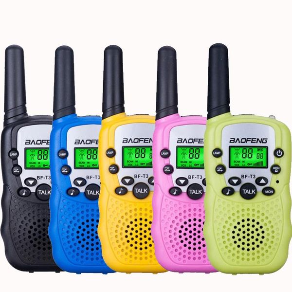 

walkie talkie baofeng bf t3 kids 2pcs comunicador distanza radio per bambini 100-800m walkie-talkie regalo di natale complean