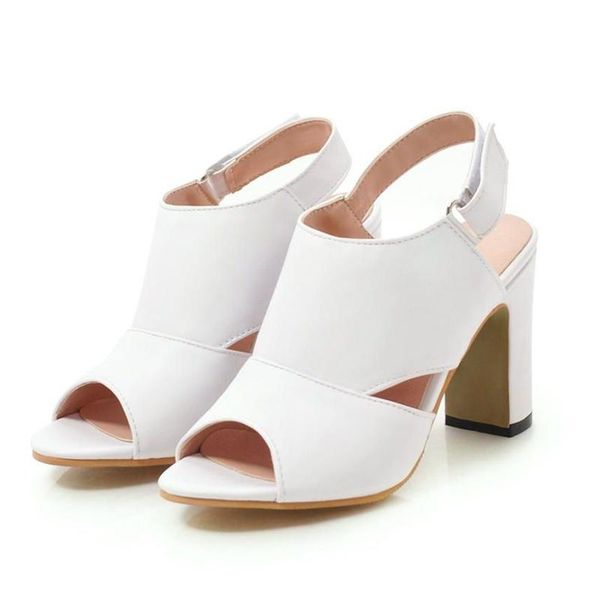 

sandals shoes ladies high heels open toe purple buckle brand summer, Black