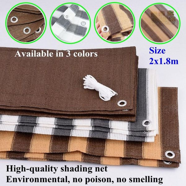 

shade 2x1.8m hdpe anti-uv sunshade net balcony sun-proof succulent plant sun shading swimming pool cover sail outdoor awning