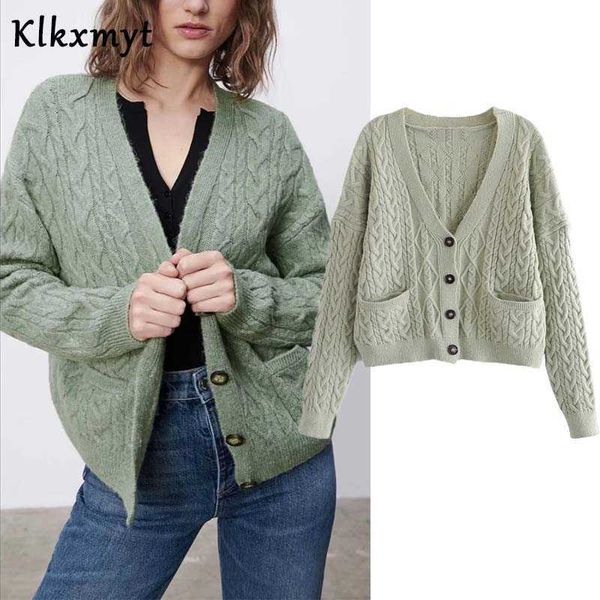 

klkxmyt za sweater women fashion v neck eight-legged knitting cardigans female long sleeve casual pullover 210527, White