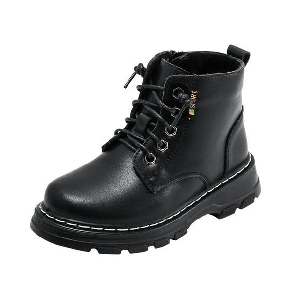 

kids shoes boys girls boots children footwear autumn winter fashion ankle boot casual wear b9318, Black;grey