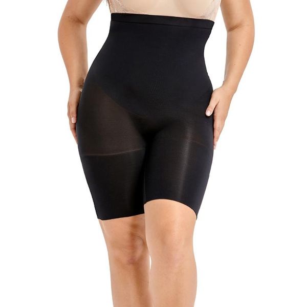 

women's shapers plus size high waist control panties shapewear thigh slimmer, Black;white