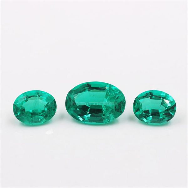 

loose diamonds tianyu gems 1ct 8*6mm columbia emerald oval cut lab created hydrothermal gemstone synthetic for women jewelry make, Black