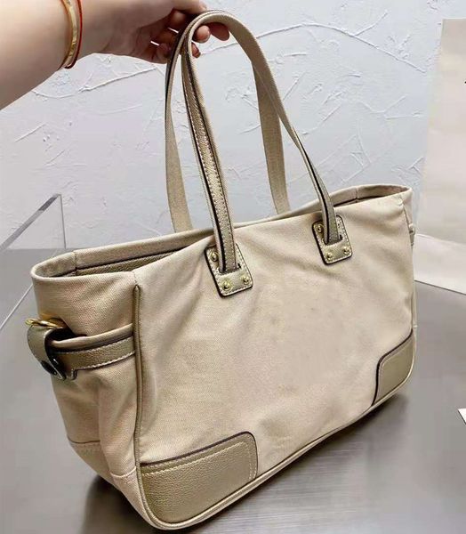 

shoulder bag women's cotton linen canvas handbag size 36 cm