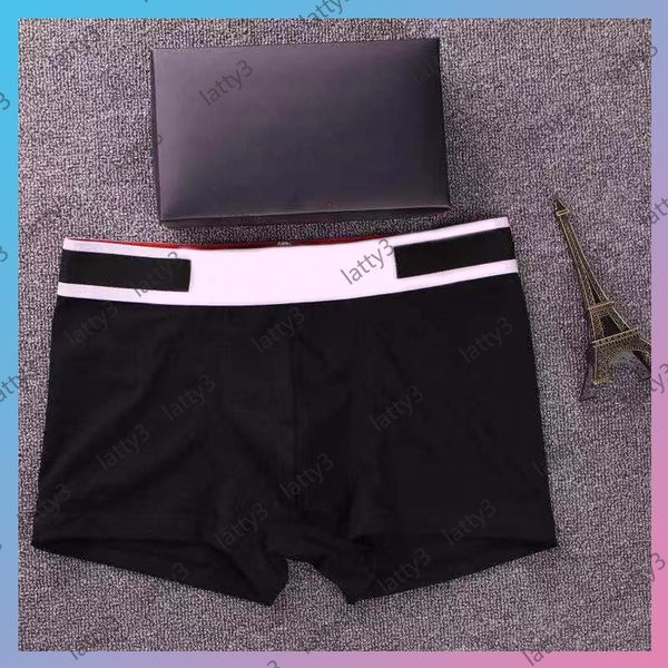 

2021 classic letters print mens boxers shorts luxury underpants man soft comfortable brand boxers 5 colors underwear with no box 210042801t, Black;white