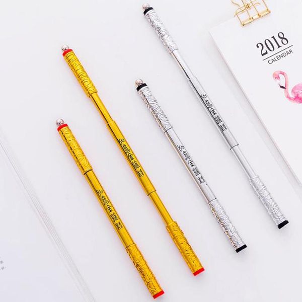 

ballpoint pens 1pc creative spinning pen rolling gel rotating 0.5mm ball point improve chile's learning office supplies, Blue;orange