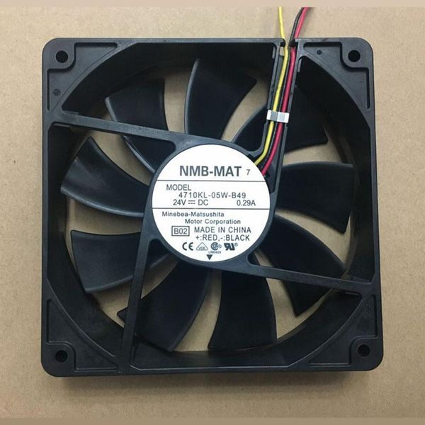 

fans & coolings genuine nmb 4710kl-05w-b49 12025 12cm dc 24v 0.29a equipment fan 120x120x25mm cooling cooler