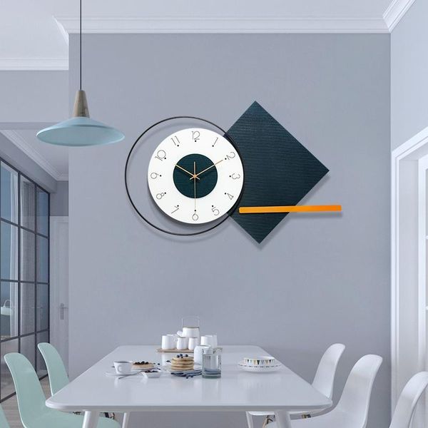 

wall clocks nordic luxury resin mural crafts home livingroom sticker ornaments cafe club el hanging decoration