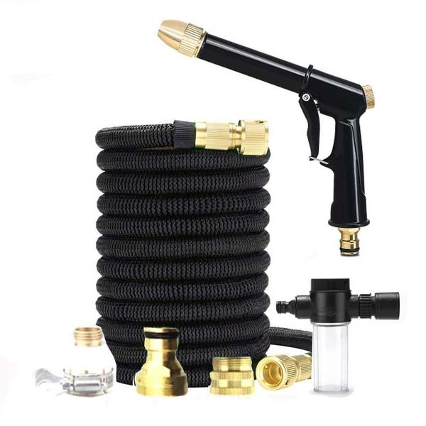 

garden hose set with expandable water injector magic sprayer high pressure watering car wash gun equipments