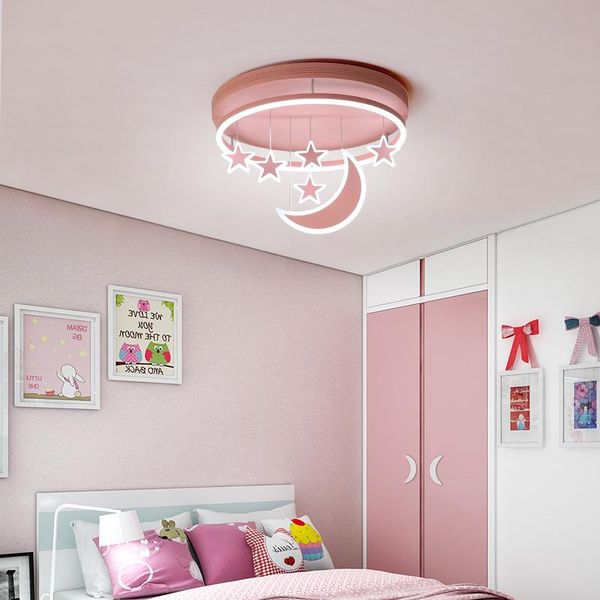 

ceiling lights girl children room bedroom modern led lighting surface mount remote control indoor lamp lampara techo