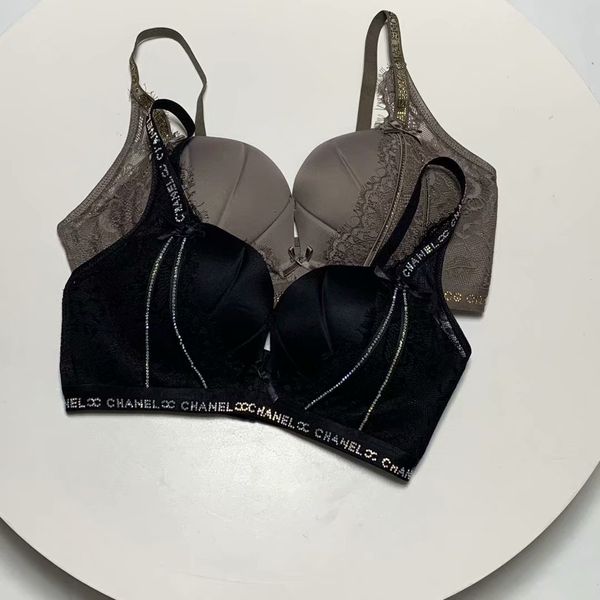 

9127 spot medium thick ab cup about 2.6cm lace stitching drilling push up breast holding womens bra, Red;black