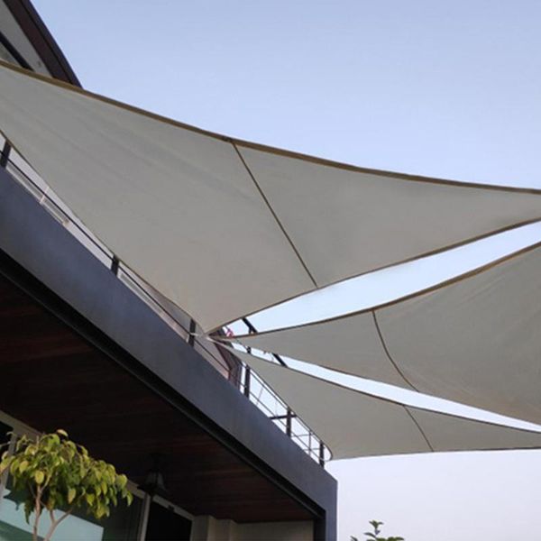 

shade 3x3x3m outdoor patio with hardware kit pool yard awning waterproof summer protection uv block sun sail triangle canopy