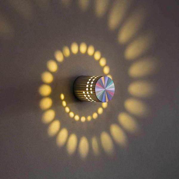 

wall lamps sunflower rgb effect light led remote control spiral porous lamp yellow/blue/red indoor lighting home ktv club decor