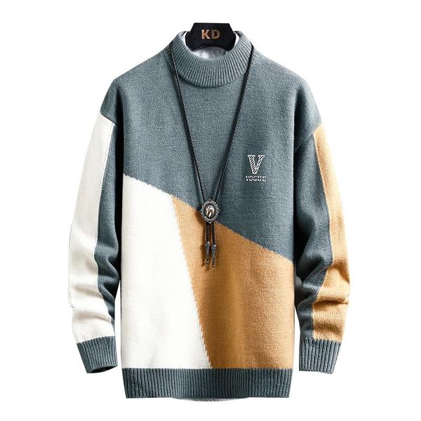 

men's sweaters winter 2021 sweater men korean fashion trend loose large size -3xl o-neck pullovers casual solid youth drop, White;black