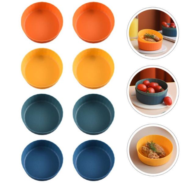 

dishes & plates 8pcs snack plate household multi-functional kitchen fruit salad