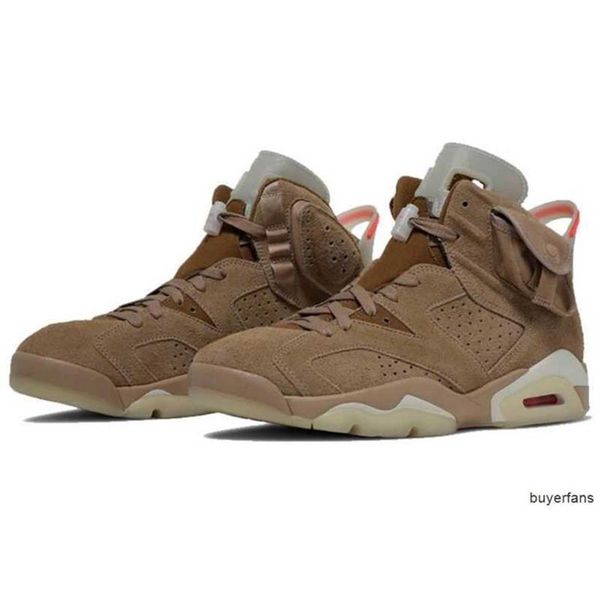 

shoes2021 the spot classics jumpman 6 6s men's basketball shoes travis british khaki brown good quality fashion outdoor leisure sneaker