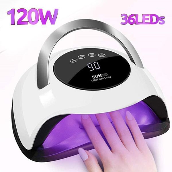 

professional led uv nail lamp for gel polish dryer with smart auto sensor dryers manicure pedicure salon tool1