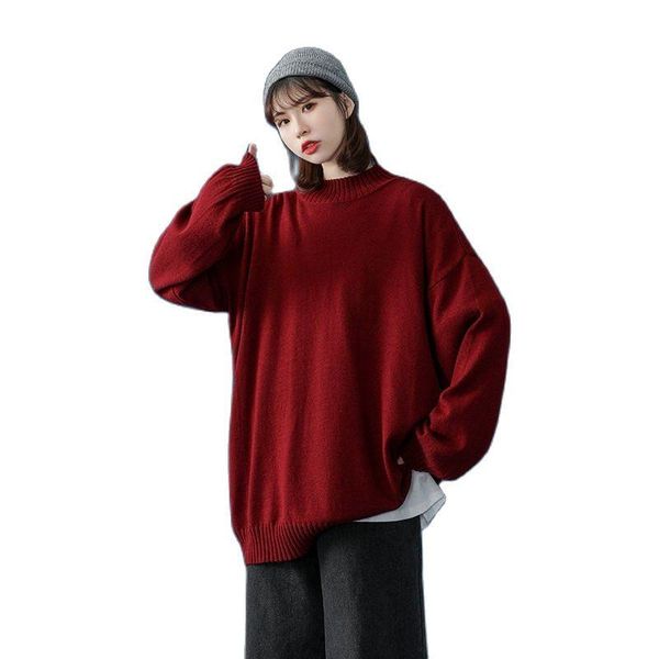 

men's sweaters couple sweater men autumn and winter fashion solid color neutral loose pullover time limited, White;black