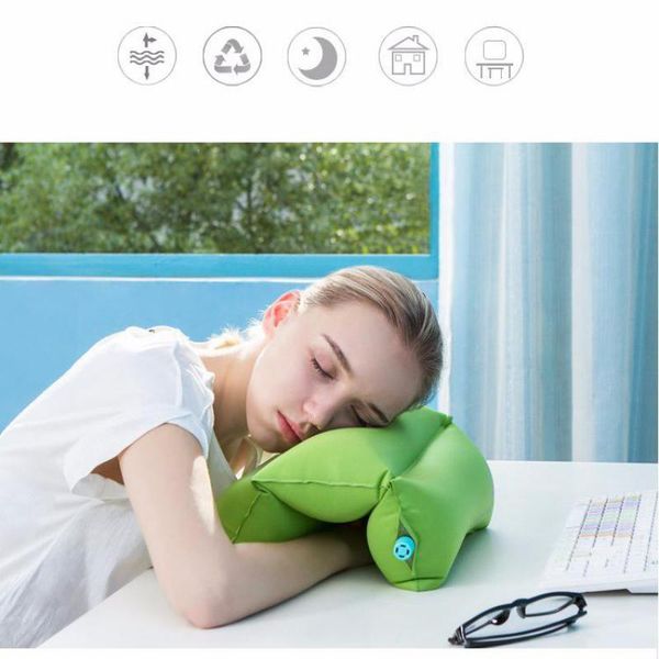 

pillow travel inflatable pillows air soft cushion trip portable innovative products body back support foldable