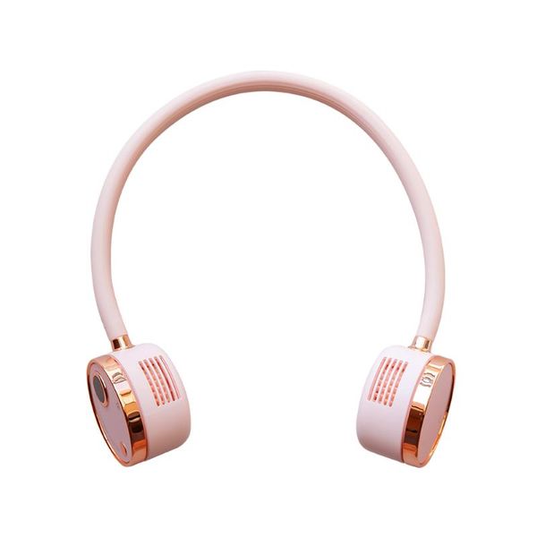 

electric fans mini digital display bladeless fan neck 2000mah usb rechargeable mute sports for home outdoor