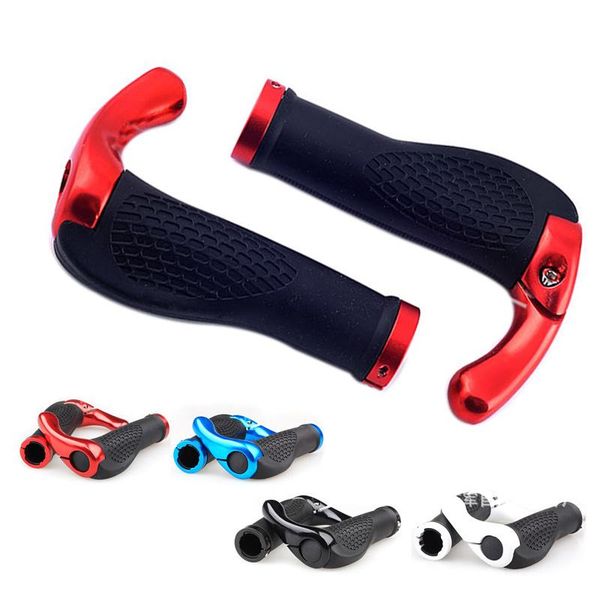 

bike handlebars &components 2 pcs bicycle handlebar ergonomic anti-skid cycling mountain road handle cover bar riding accessories