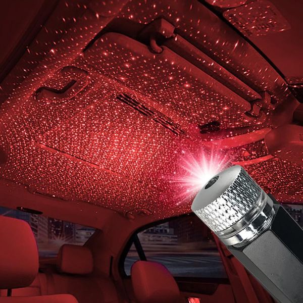 

emergency lights car roof star night projector auto usb led ceiling decoration light interior atmosphere lamp for bedroom party d5