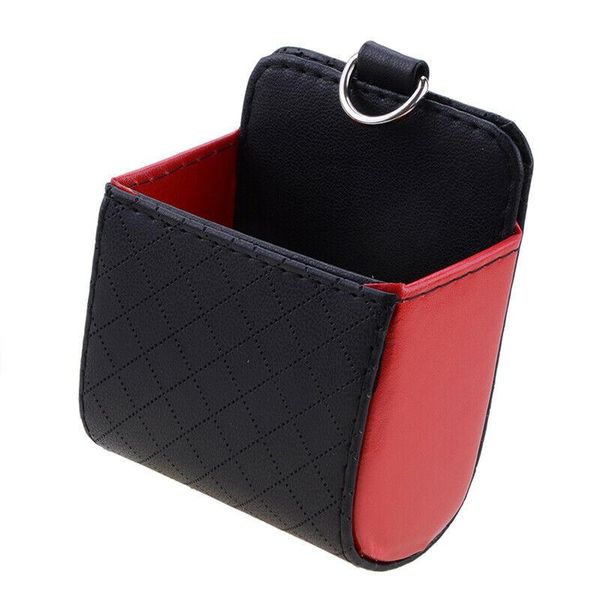 

car organizer 1 pcs storage bag 1pcs air vent holder pu leather pocket