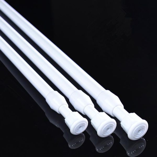 

shower curtains quality bathroom adjustable curtain rod metal spring loaded bar extendable poles rail hanger rods