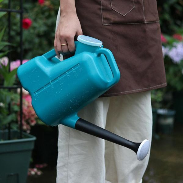 

garden watering can with long mouth plastic lid and large capacity plant indoor equipments