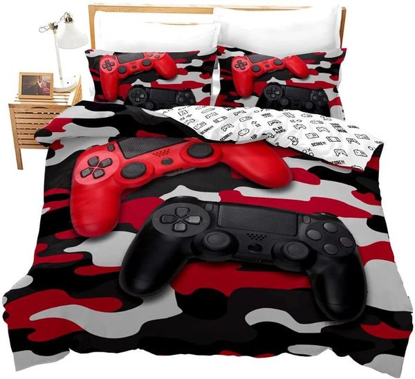 

bedding sets gamer set for boys camouflage gamepad printed comforter cover video games player gaming duvet