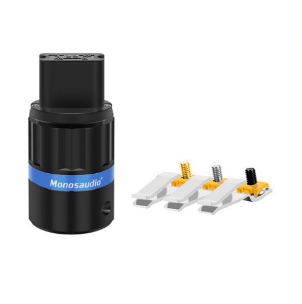 

smart power plugs monosaudio f124 c19 pure copper rhodium plated audio iec connector plug ac 20a female cord cable connectors