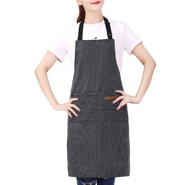 

adults apron, adjustable striped sleeveless housekeeping apron hand towel cooking accessories aprons