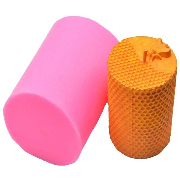 

craft tools candle molds cylinder bee honeycomb mold beehive silicone for making beeswax candles soaps
