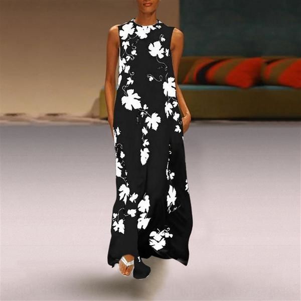 

gufn large skirt plus size es2020 summer v-neck sleeveless large dress beach skirtsize dress2020 summer v-neck sleeveless beach