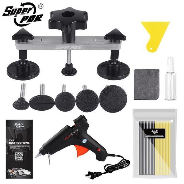 

professional hand tool sets super pdr car body dent repair paintless kit bridge puller glue gun sticks hail removal tools