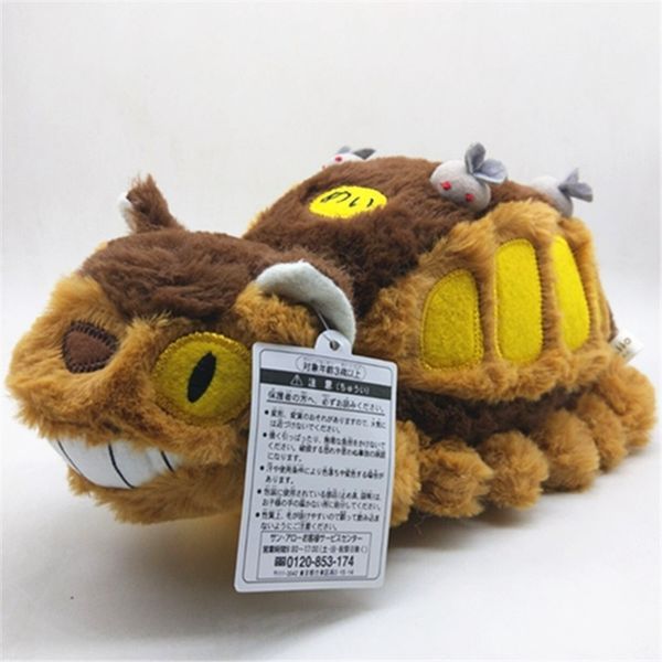 

totoro animation japan hayao miyazaki chinchilla bus small plush toy car doll