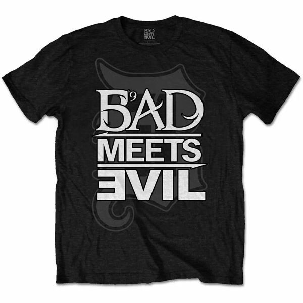

eminem slim shady bad meets evil official logo t-shirt men unisex, White;black